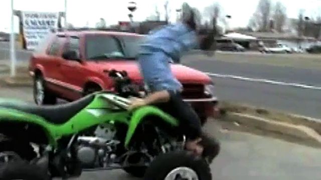 Dumbest Stuff on Wheels: ATV Stunt Fail