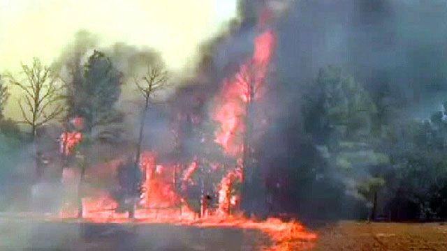 911 Caller Reports Initial Wildfire in Texas