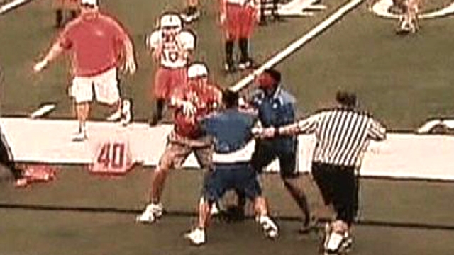 Peewee Football Brawl Caught on Video