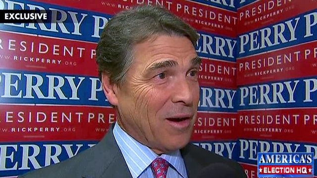Perry Turns Up Heat on Romney