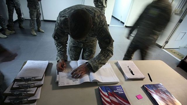 Politics at play over military voter turnout?
