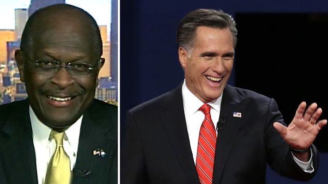 Cain: Debate a 'defining moment for Mitt Romney'