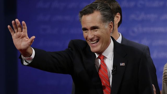 Gov. Romney showing his CEO side?