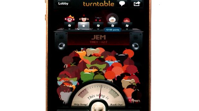 Tapped-In iPhone: Turntable.FM