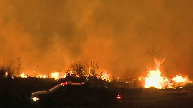 Fast-Moving Wildfire in WA