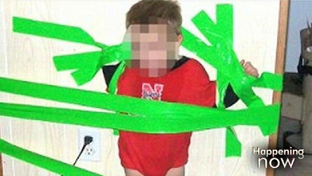  Nebraska Toddler Duct-Taped to Wall
