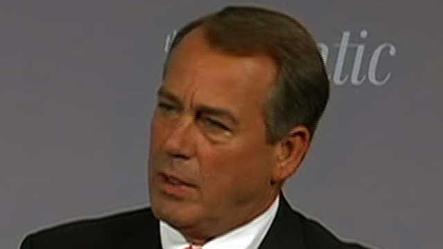 Boehner Says Pres. Focusing on 2012 Campaign