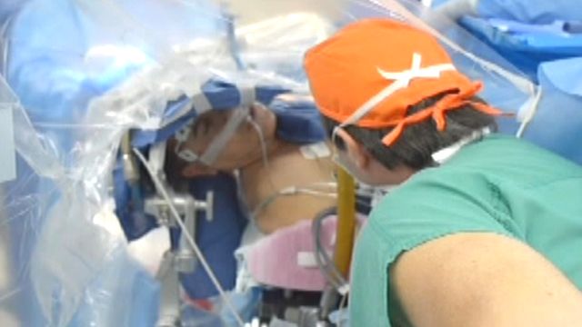 Patient Wide Awake During Brain Surgery