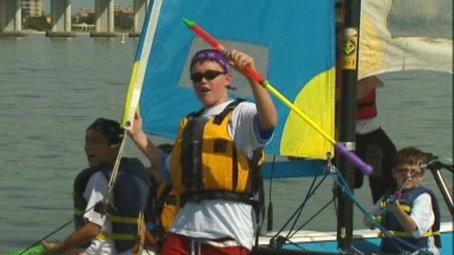 Foundation teaches disabled children how to sail