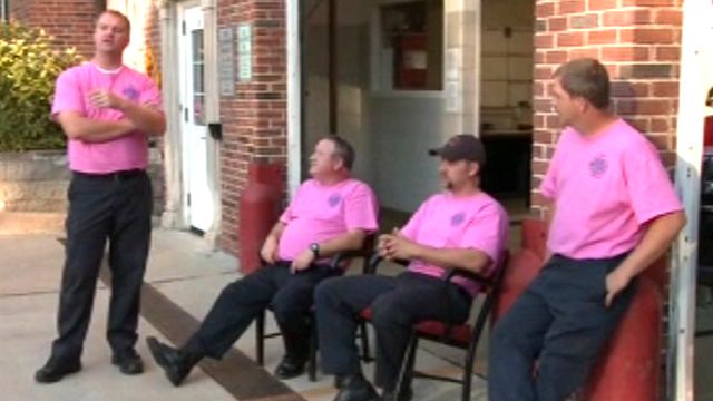 Missouri's Bravest Sporting Pink Shirts