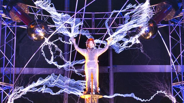 It's electric! David Blaine completes high-voltage stunt