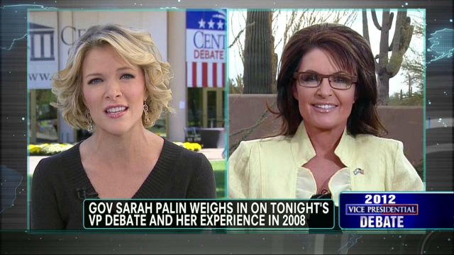 Governor Sarah Palin Talks VP Debates