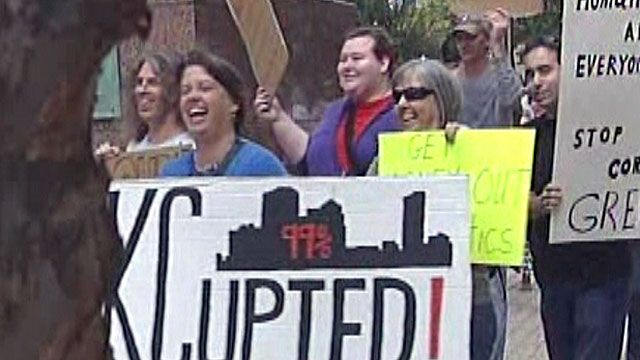 'Occupy Oklahoma' Protesters hit the Streets for Day Two