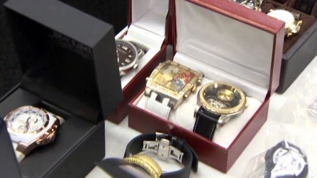 Miami Dade police put stolen items on display