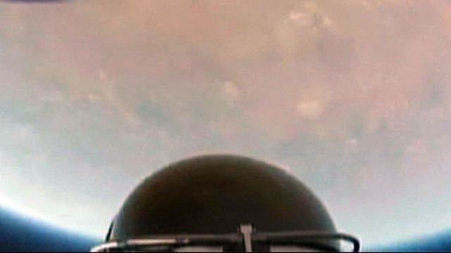 Helmet-cam video of freefall from edge of space