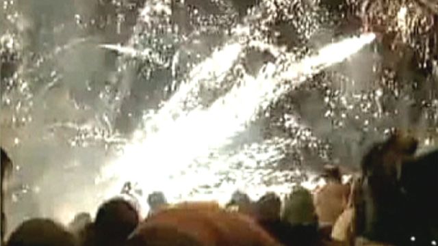 Fireworks explode into crowd in China