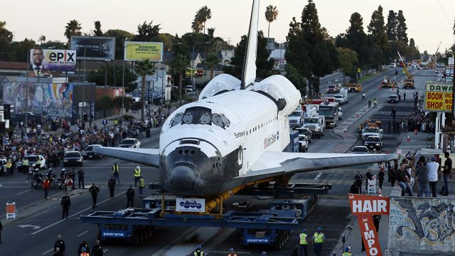 Mission accomplished: Endeavour finally arrives at new home