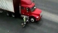 Lucky to Be Alive: Semi Clobbers Cop