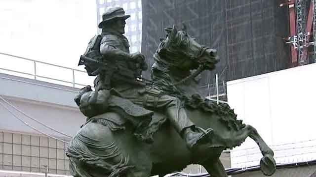'Horse soldier' memorial unveiled at Ground Zero