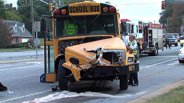 School Bus Crashes Into Tow Truck