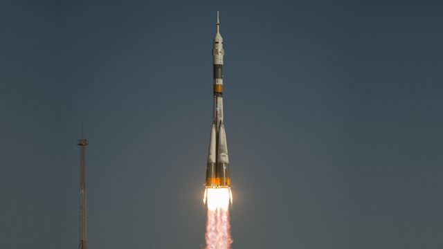 Liftoff! Soyuz rocket blasts off for ISS