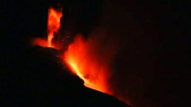 Lava Erupts From Mount Etna