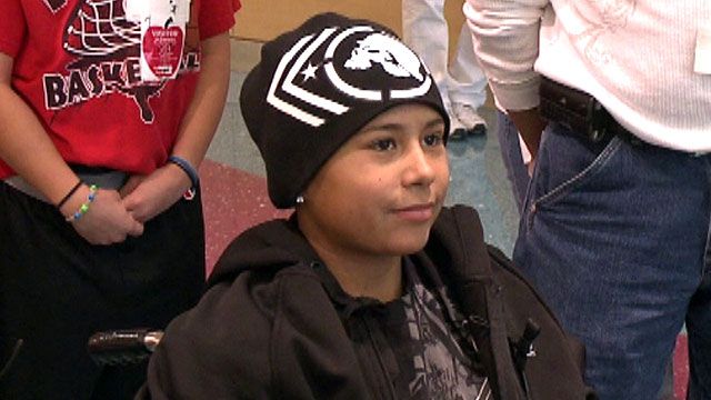 14-Year-Old Cancer Patient Gets Surprise Visit