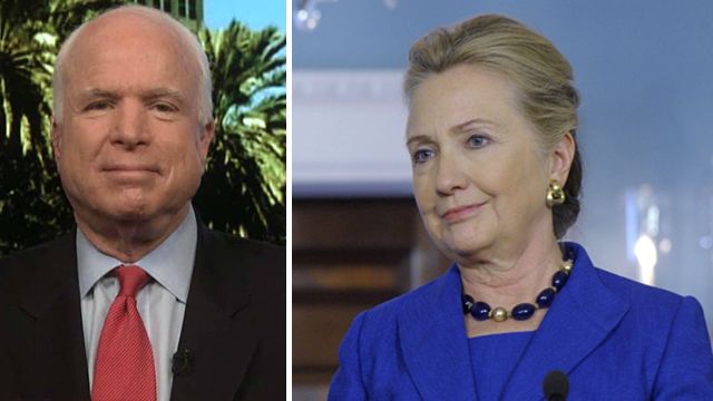 McCain: Clinton 'harming her reputation'
