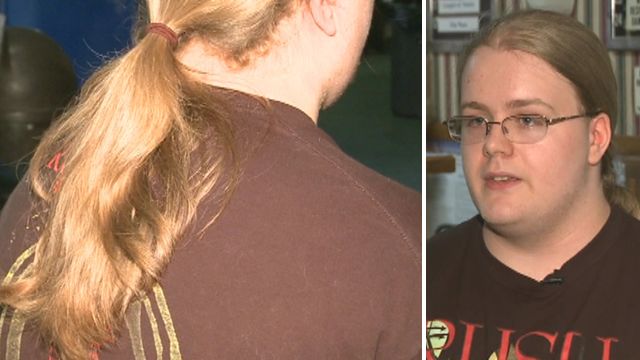 Teen growing hair for charity punished by school