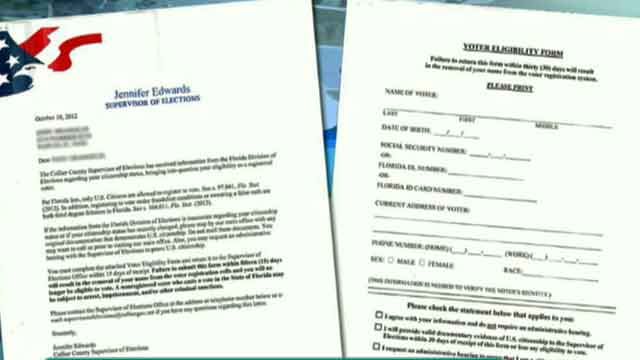 Phony letters question citizenship of voters in Fla.