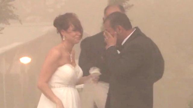 Dust Storm Crashes Wedding