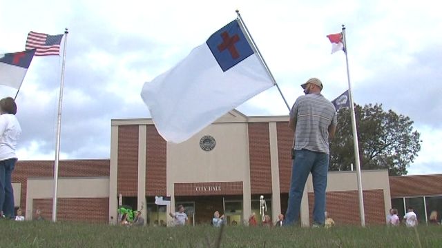 Christian Flag Sparks Debate