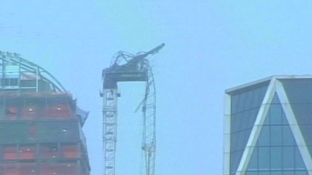 Partial crane collapse in midtown Manhattan