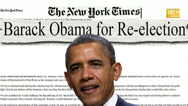New York Times 'enthusiastically' endorses Obama