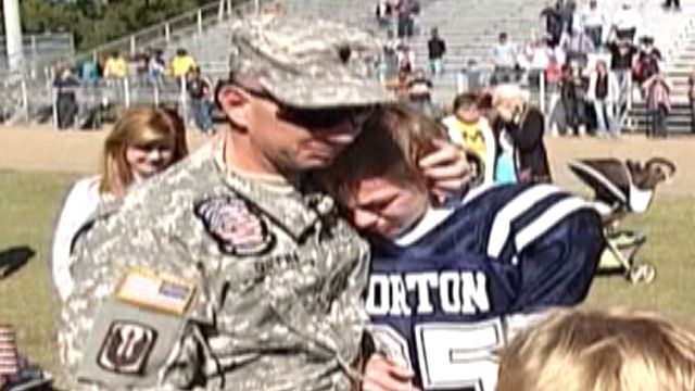 Soldier's Emotional Reunion With Family