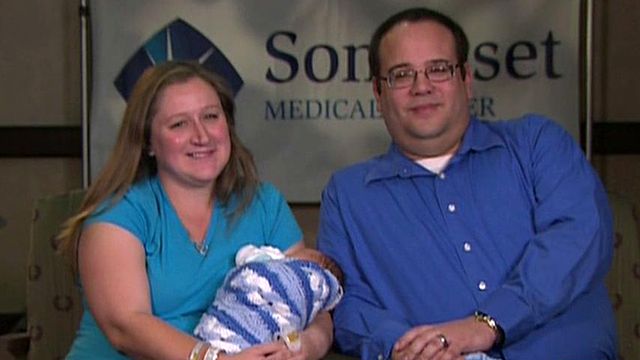 Storm baby delivered in medical shelter