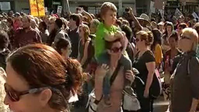 Parents Bring Kids to 'Occupy Oakland'