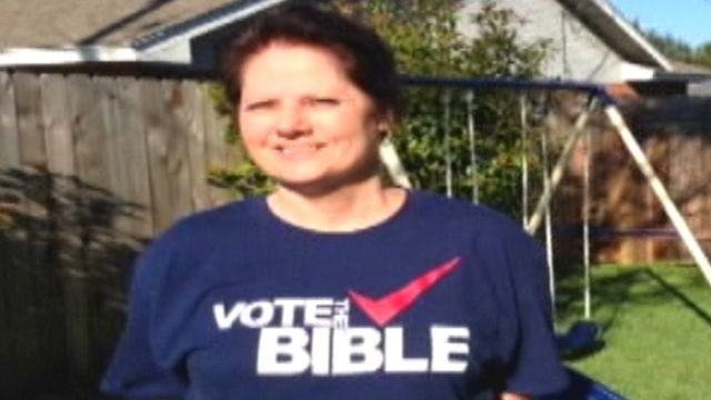 Bible shirt offensive to voters?