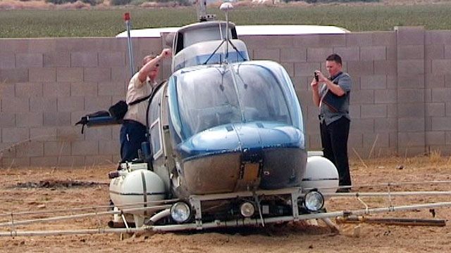 Crop Dusting Helicopter Goes Down in Arizona