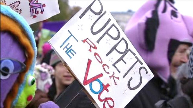 Million Puppet March takes to the streets of DC