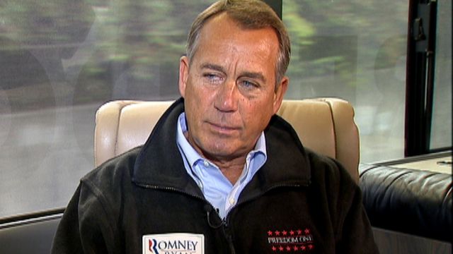 Speaker Boehner: 'No question in my mind we win Ohio'