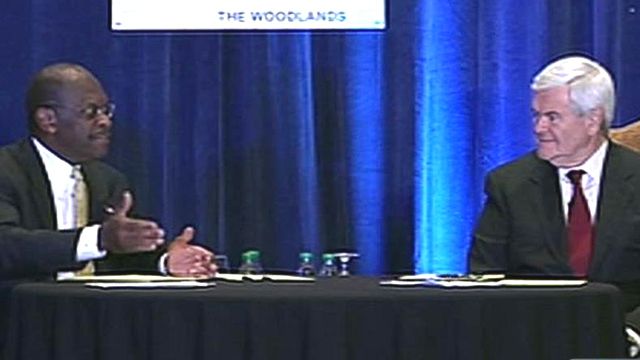 Cain & Gingrich Face Off in 1-On-1 Debate
