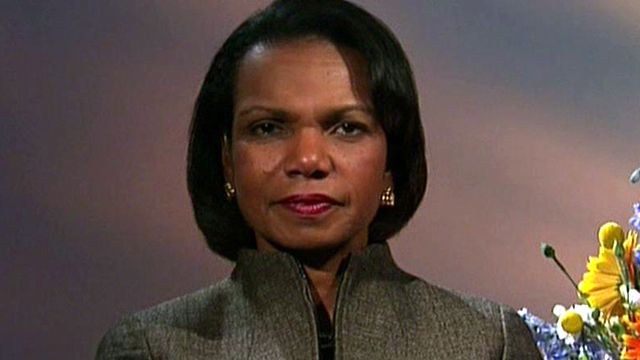 Condoleezza Rice Talks War on Terror