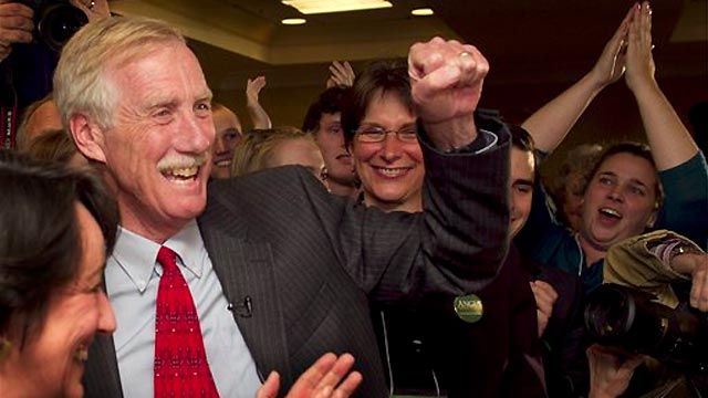Independent Angus King wins Maine Senate race