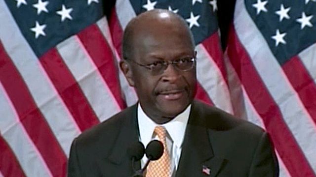 Cain Defends Himself at Press Conference