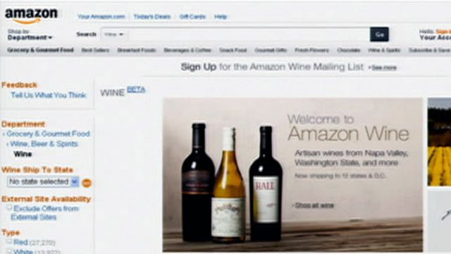 Amazon.com Now Selling Wine