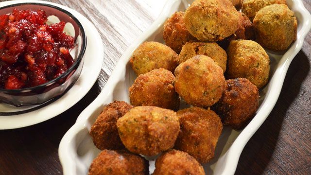Sunny Anderson's Fried Stuffing Bites
