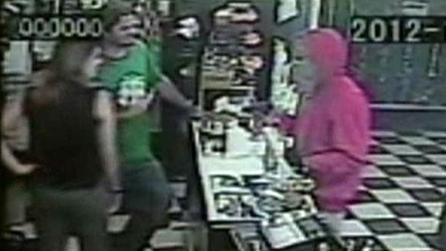 Armed thief opens fire during robbery in California