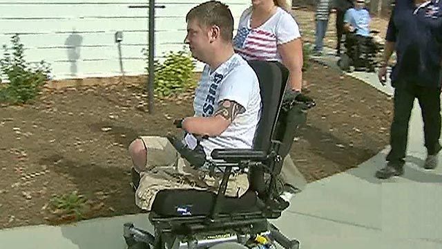 Special homecoming for wounded warrior