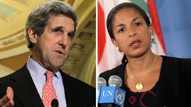 Report: Obama considers Rice, Kerry for Cabinet positions